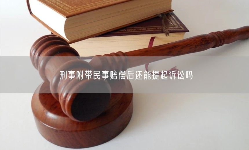 刑事附带民事赔偿后还能提起诉讼吗