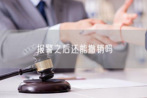 报警之后还能撤销吗