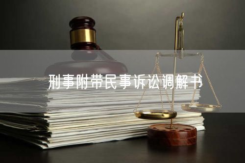 刑事附带民事诉讼调解书