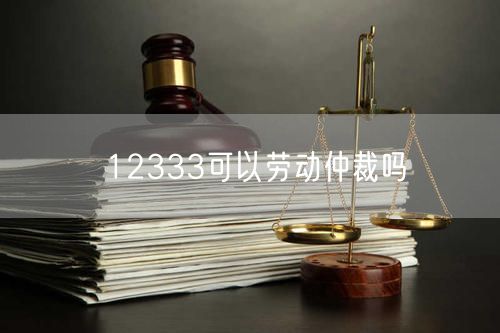 12333可以劳动仲裁吗