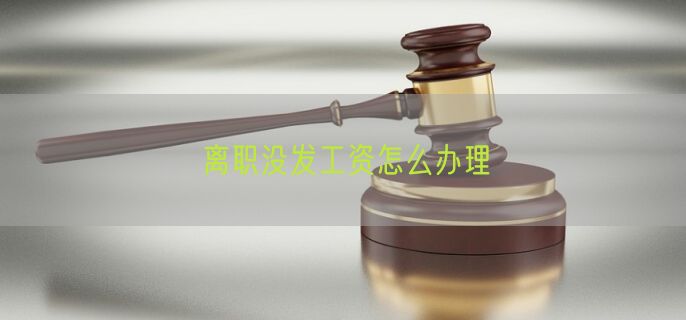 离职没发工资怎么办理