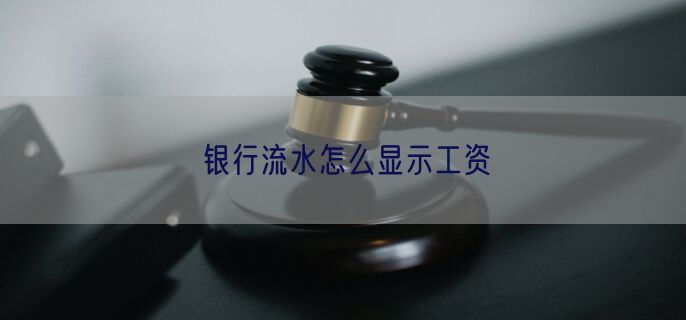 银行流水怎么显示工资