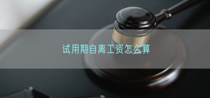 试用期自离工资怎么算