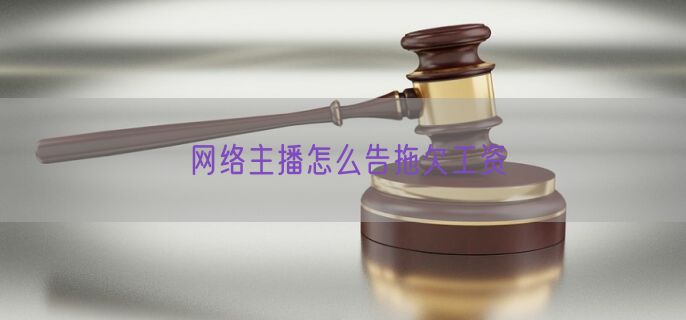 网络主播怎么告拖欠工资