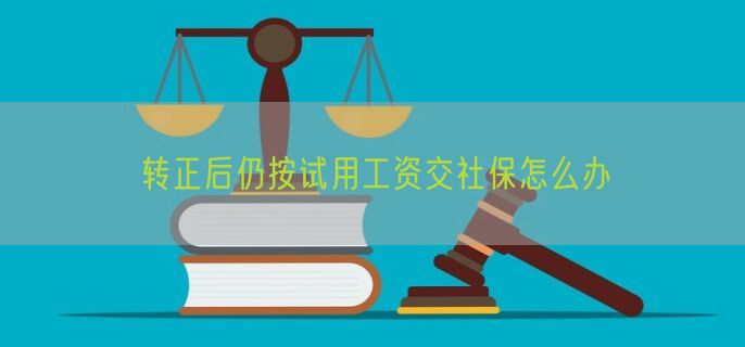 转正后仍按试用工资交社保怎么办