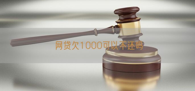 网贷欠1000可以不还吗