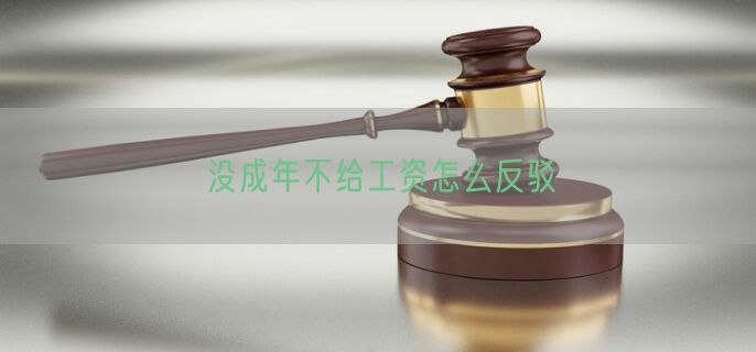 没成年不给工资怎么反驳