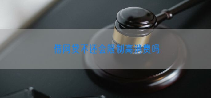 借网贷不还会限制高消费吗