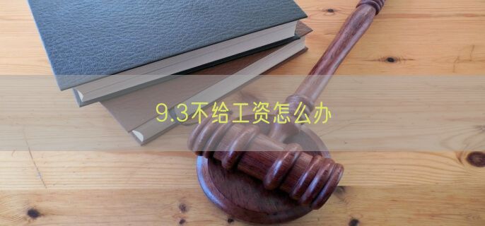 9.3不给工资怎么办