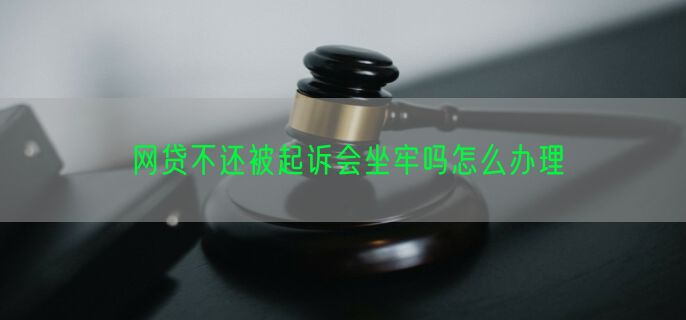 网贷不还被起诉会坐牢吗怎么办理