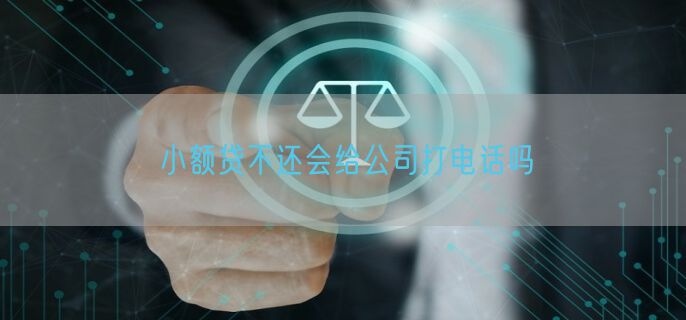 小额贷不还会给公司打电话吗