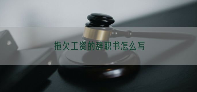 拖欠工资的辞职书怎么写