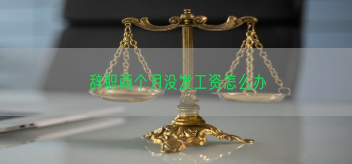 辞职两个月没发工资怎么办