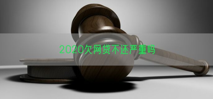 2020欠网贷不还严重吗