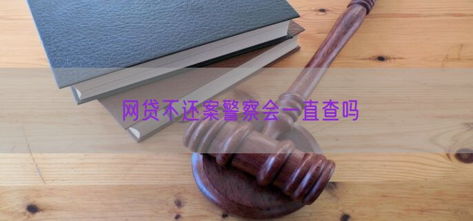 网贷不还案警察会一直查吗