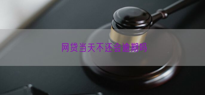 网贷当天不还会逾期吗