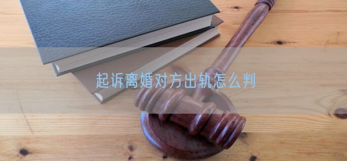 起诉离婚对方出轨怎么判