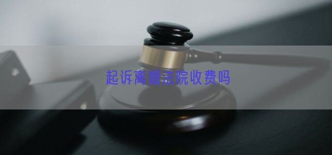 起诉离婚法院收费吗