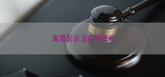 离婚起诉法院受理吗