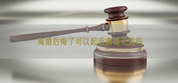 离婚后悔了可以起诉离婚无效吗