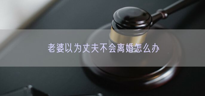 老婆以为丈夫不会离婚怎么办