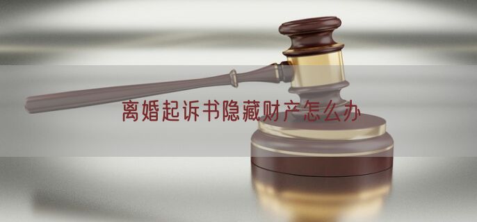 离婚起诉书隐藏财产怎么办